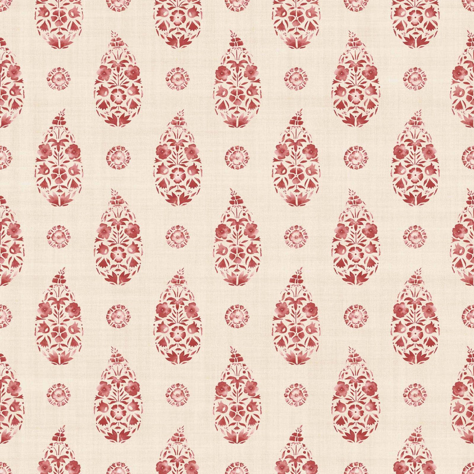 Paisley, Red, Coordonne, 5mp / rola