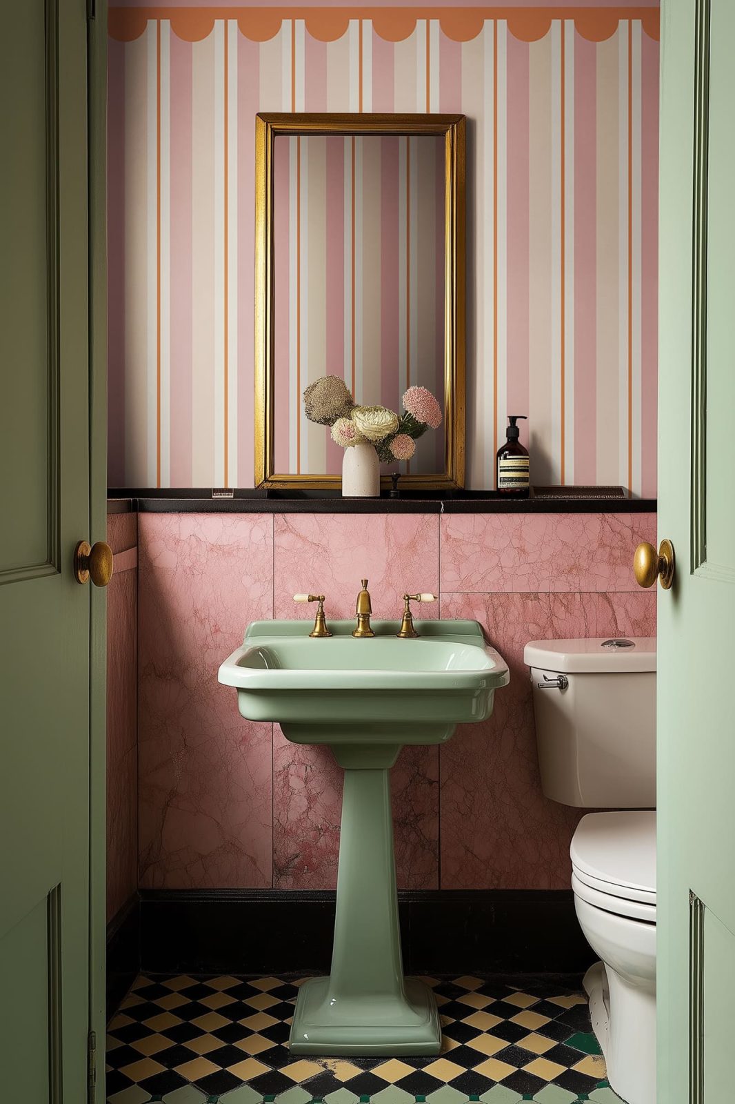 Border Stripe, Pink, Rebel Walls 2