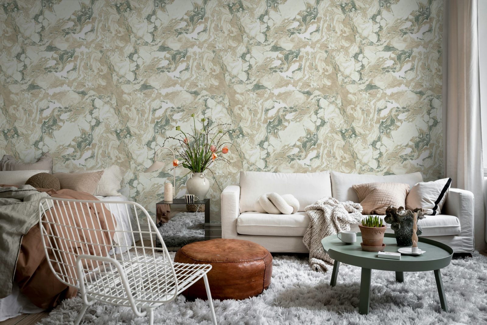 Stone Marble, Beige, Rebel Walls 3