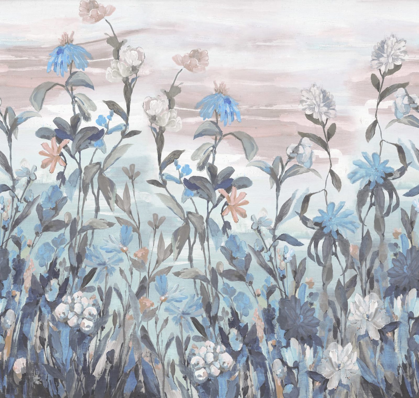Misty Garden, Blue, Rebel Walls