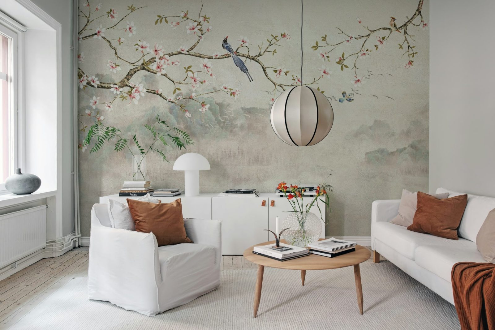 Bird Tree, Pastel, Rebel Walls 2