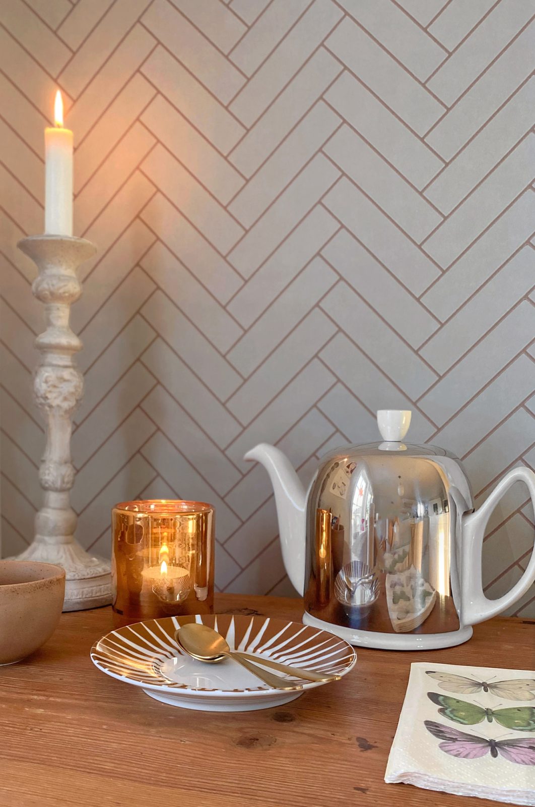 Herringbone, Greige Blue, Majvillan 4