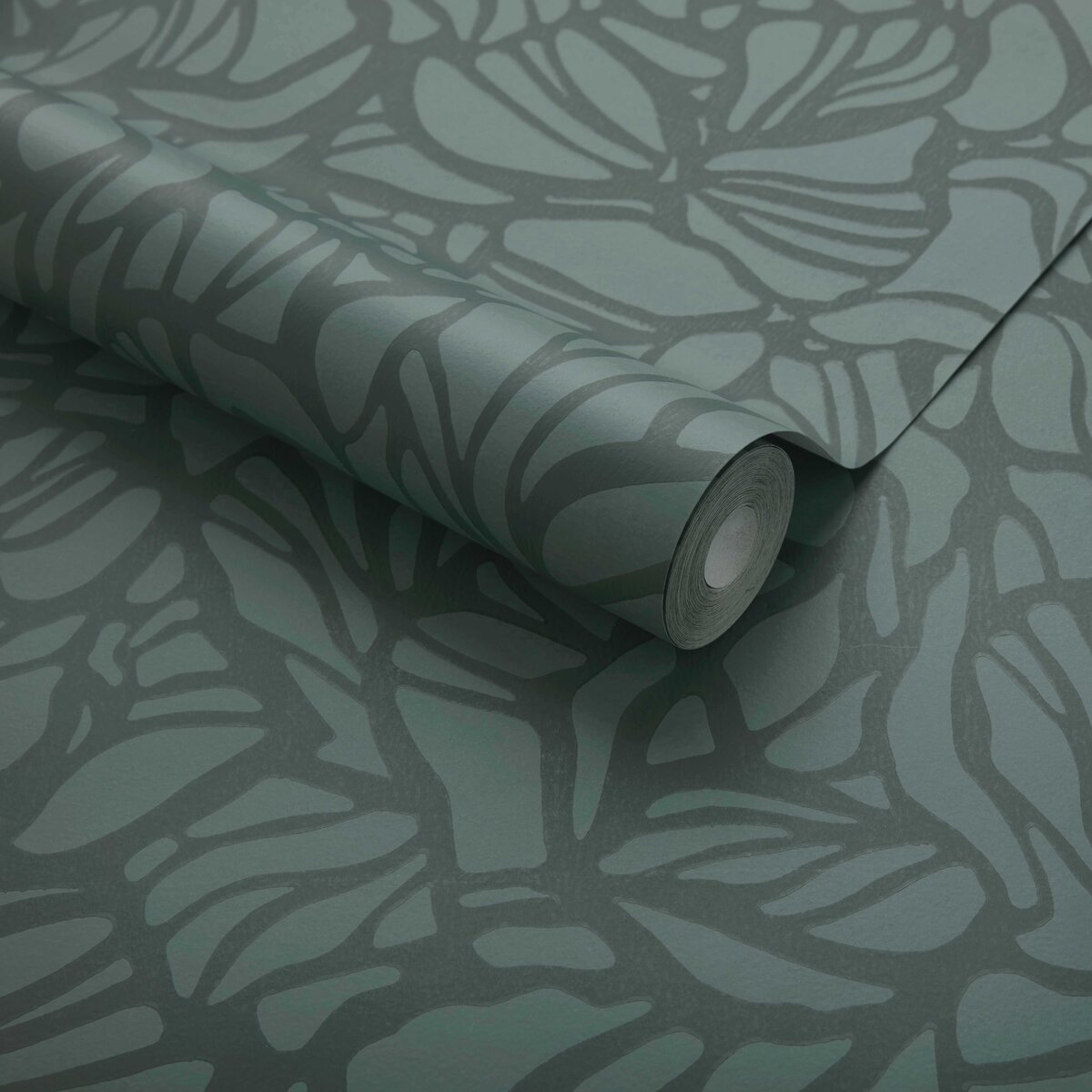 Purity, Forest Green Luxury Patterned, 1838 Wallcoverings, 5.3mp / rola 3