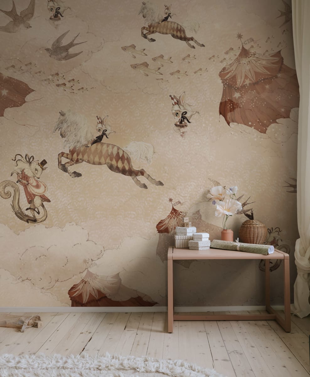 Flying Circus, Misty Pink, Rebel Walls 2