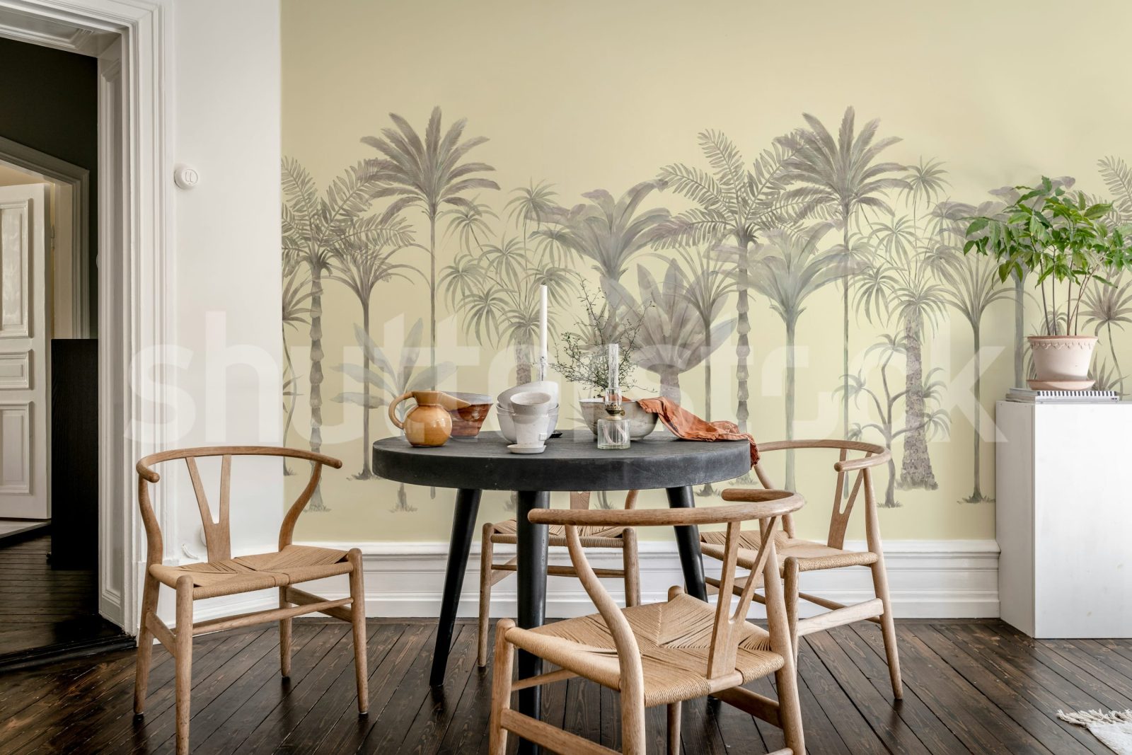 Playful Palms, Yellow, Rebel Walls 2