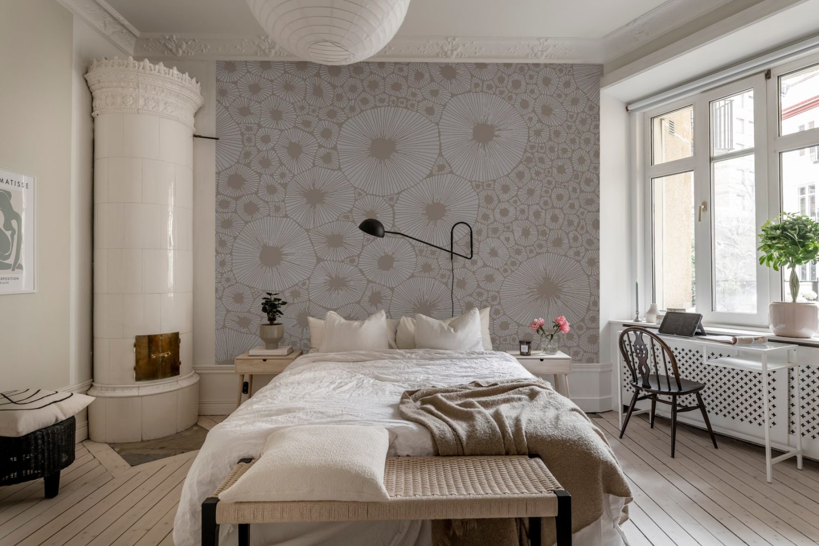 Bold Coral, Gray, Rebel Walls 3