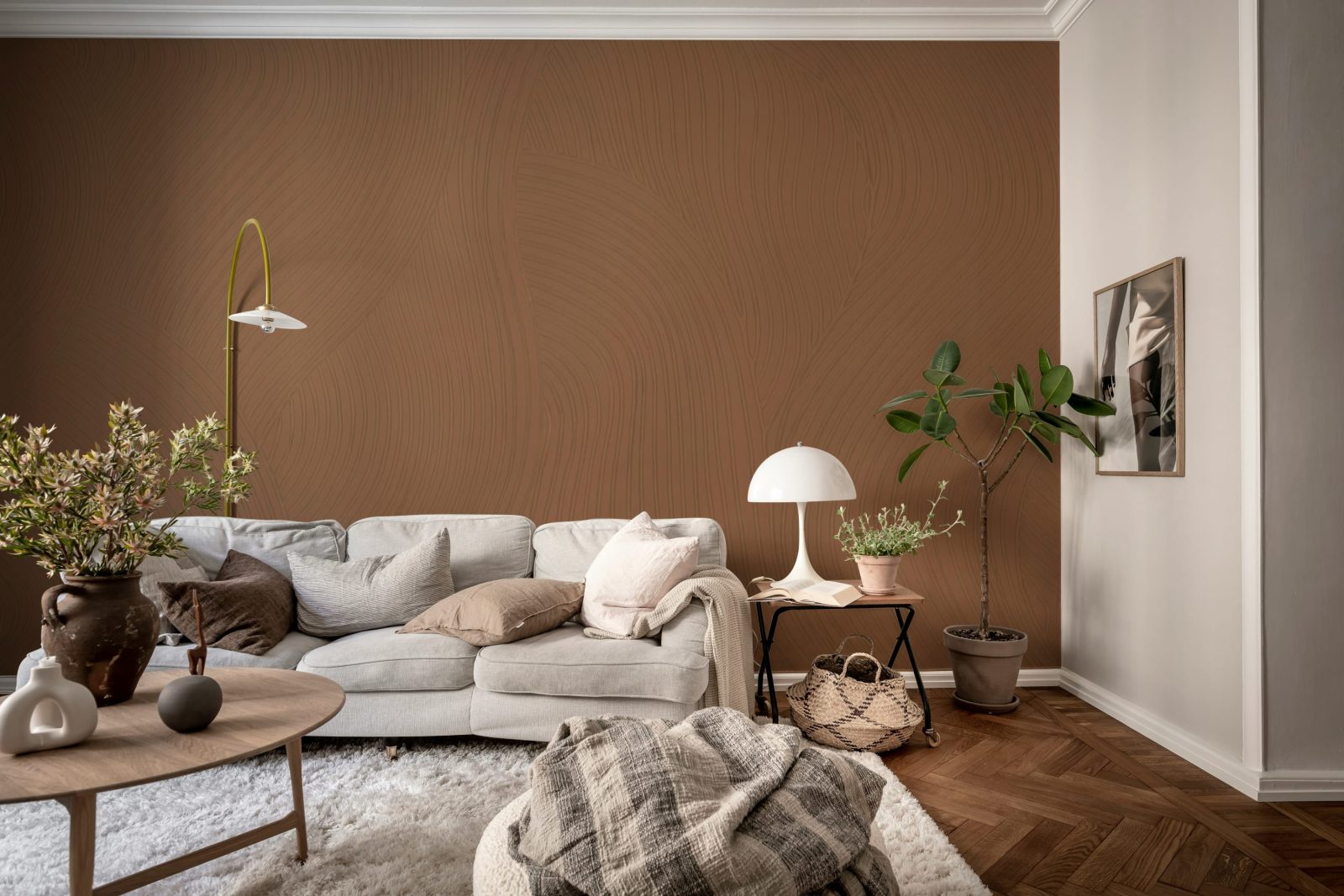 Clay Flow, Mocha Mousse, Rebel Walls 2