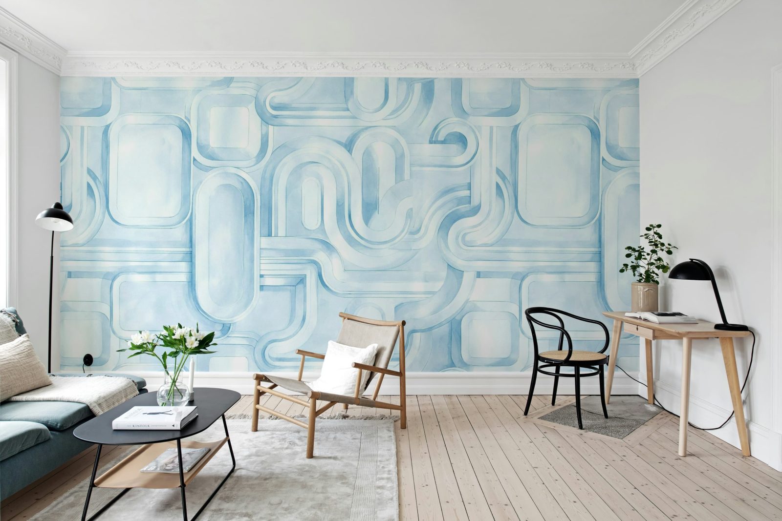 Abstract Path, Blue, Rebel Walls 3