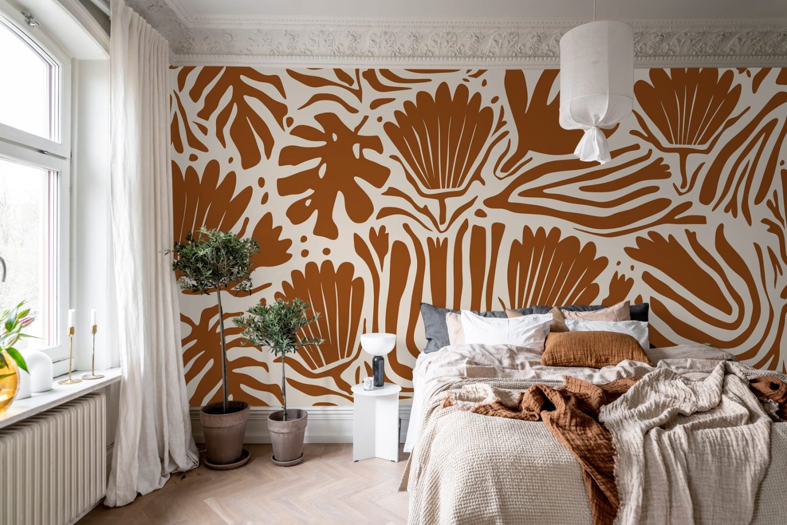 Abstract Blossoms, Terracotta, Rebel Walls 3