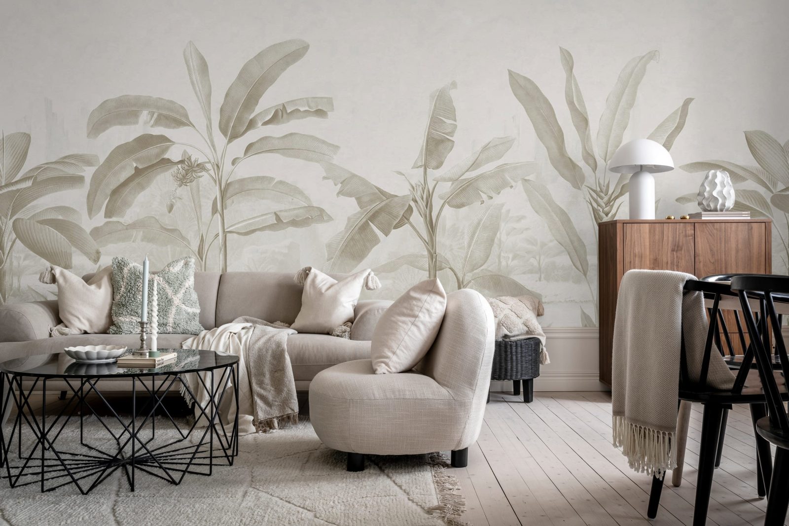 Tropical Palms, Beige, Rebel Walls 2