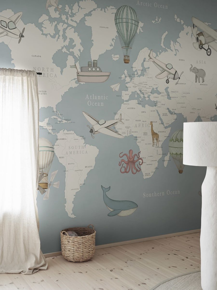 Playful World, Light Blue, Rebel Walls 3