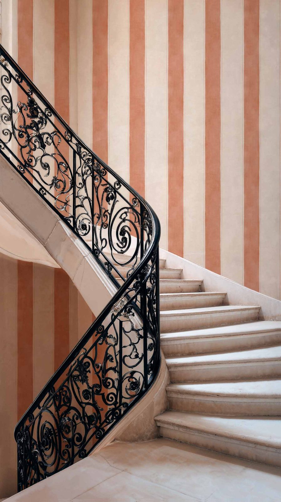 Florentine Stripe, Peach, Coordonne, 5mp / rola 2