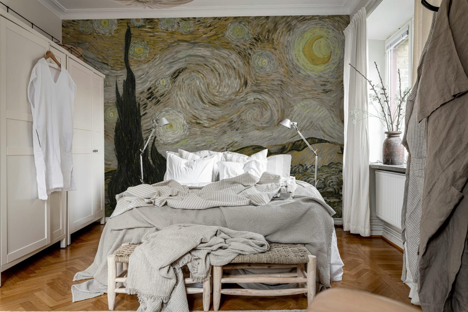 Starry Night, Brown, Rebel Walls 2