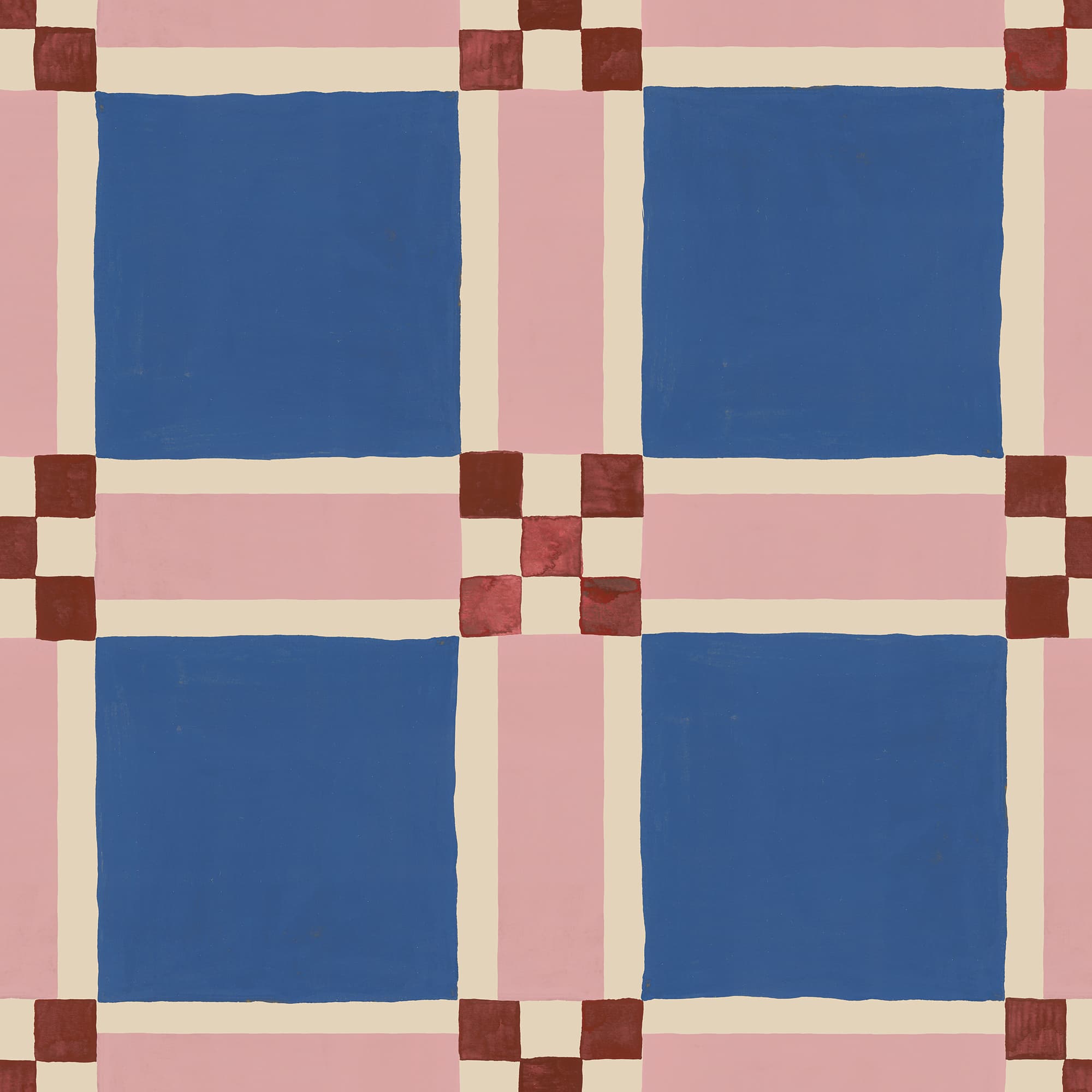 Bold Grid, Blue, Rebel Walls