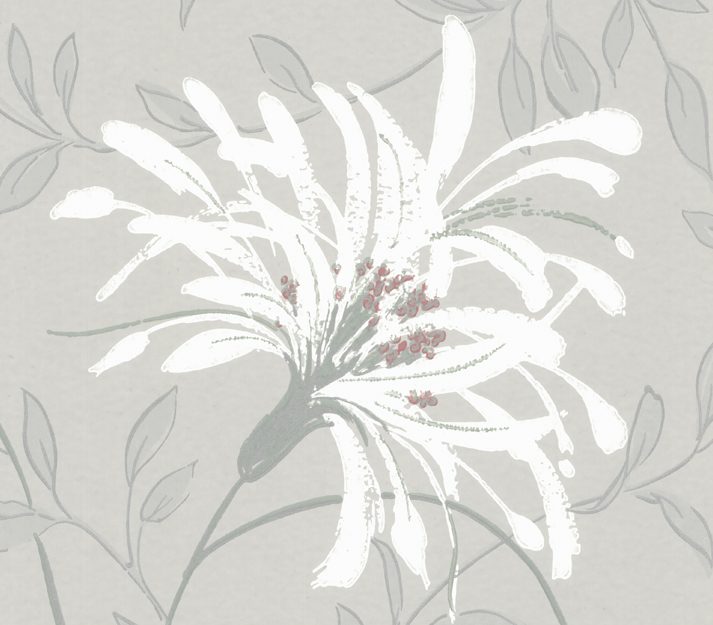 Fairhaven, Grey Luxury Floral, 1838 Wallcoverings, 5.3mp / rola