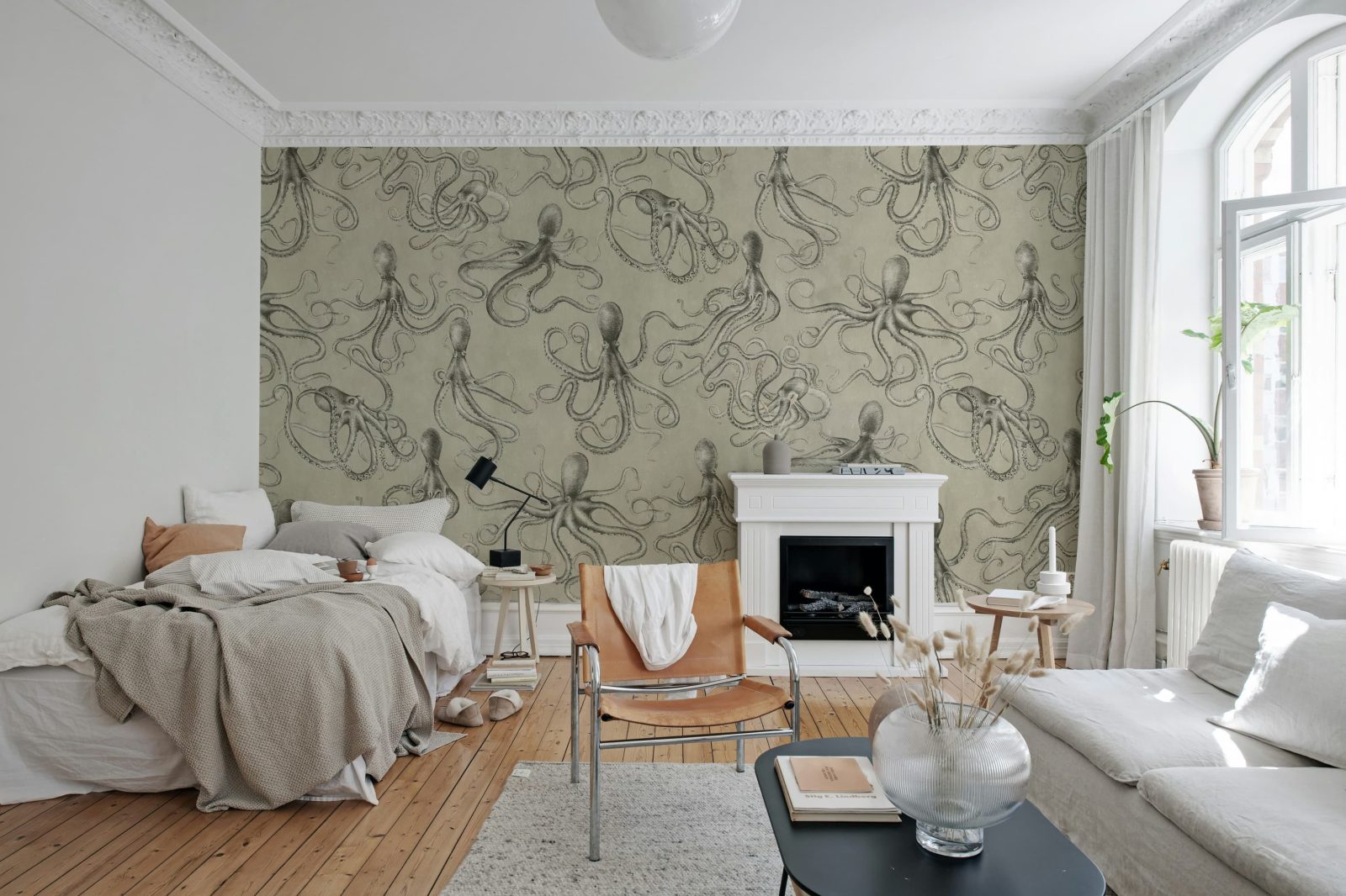 Octopus, Beige, Rebel Walls 2