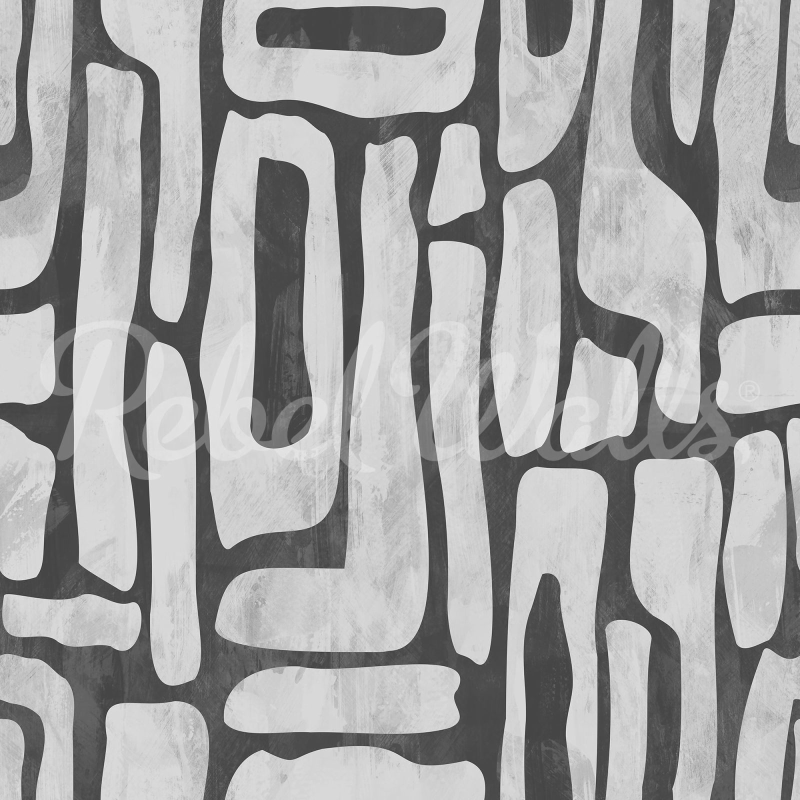 Aesthetic Shapes, Gray, Rebel Walls