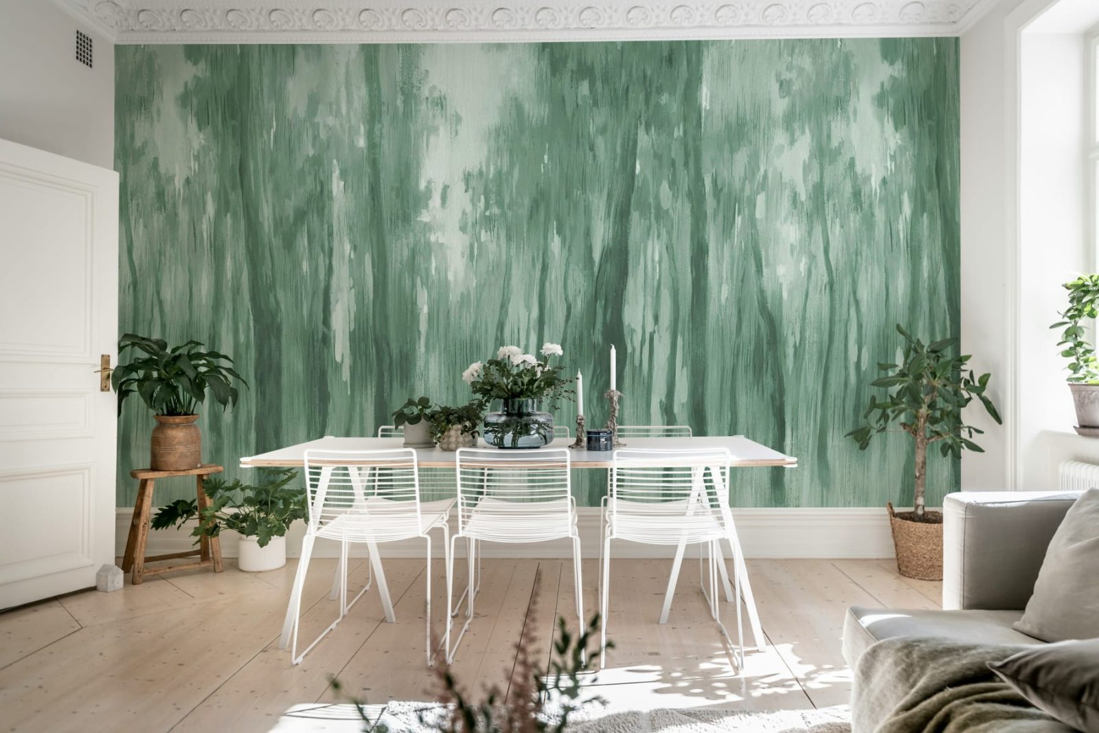 Morning Forest, Green, Rebel Walls 3