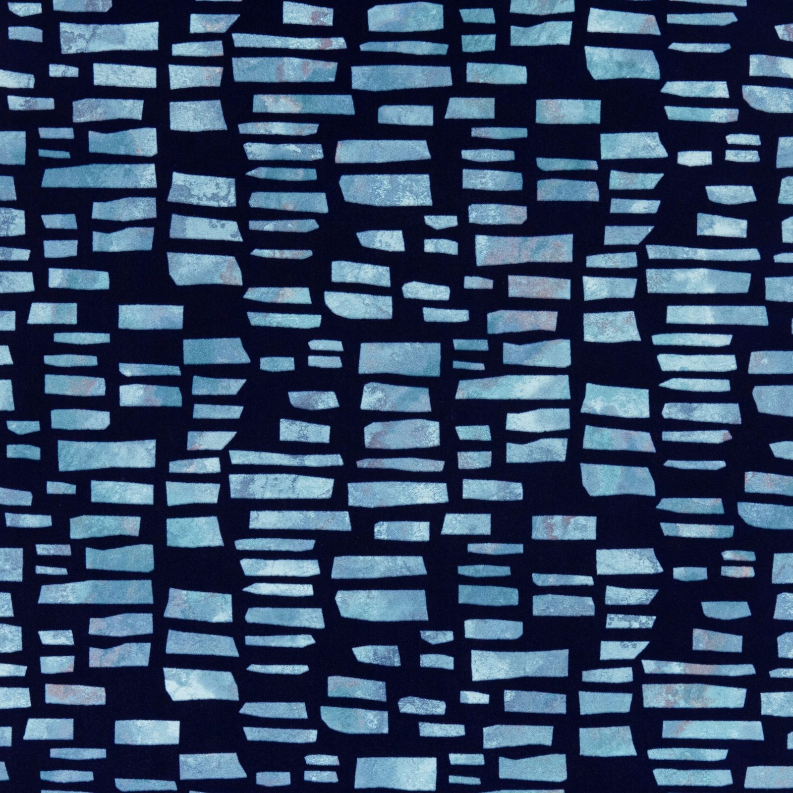 Fusion, Blue Dusk Luxury Flock, 1838 Wallcoverings, 5.3mp / rola