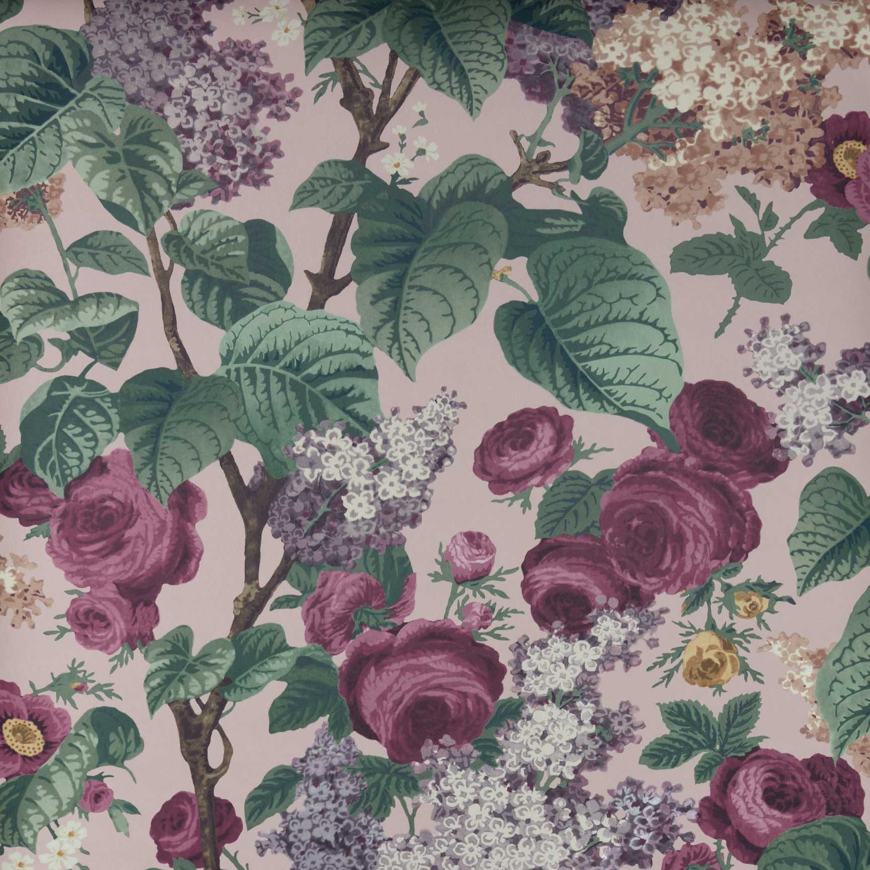 Floribunda, Blush Pink, 1838 Wallcoverings, 7mp / rola