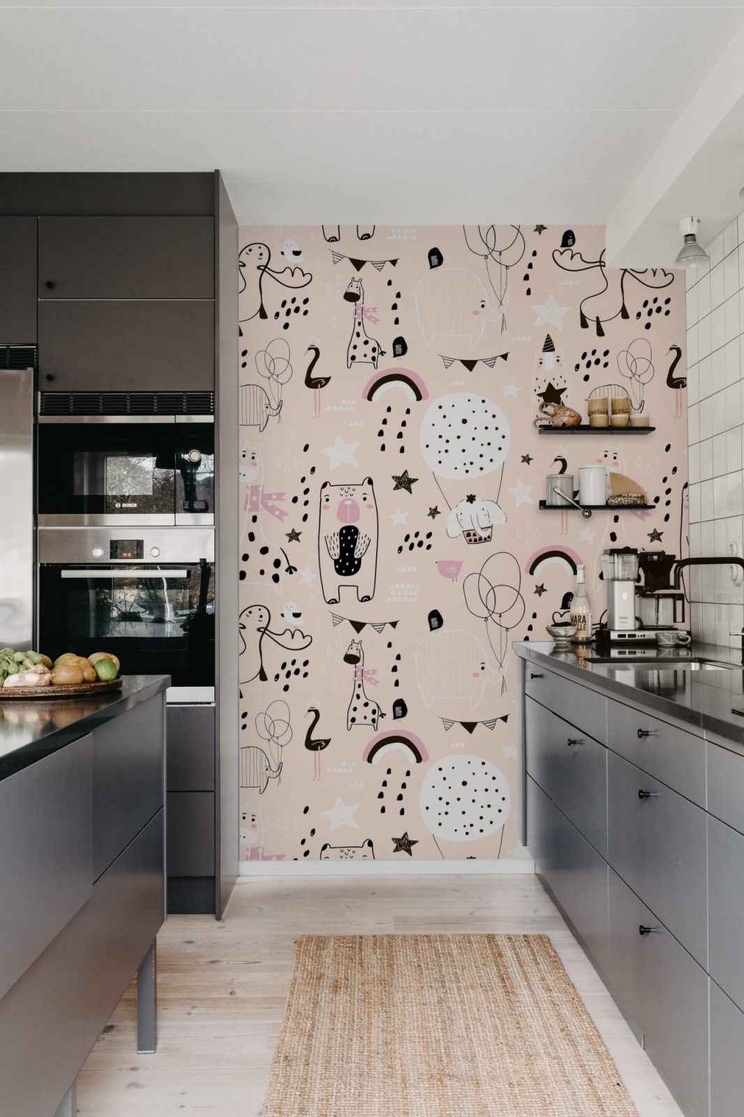 Happy Animals, Pink, Rebel Walls 3