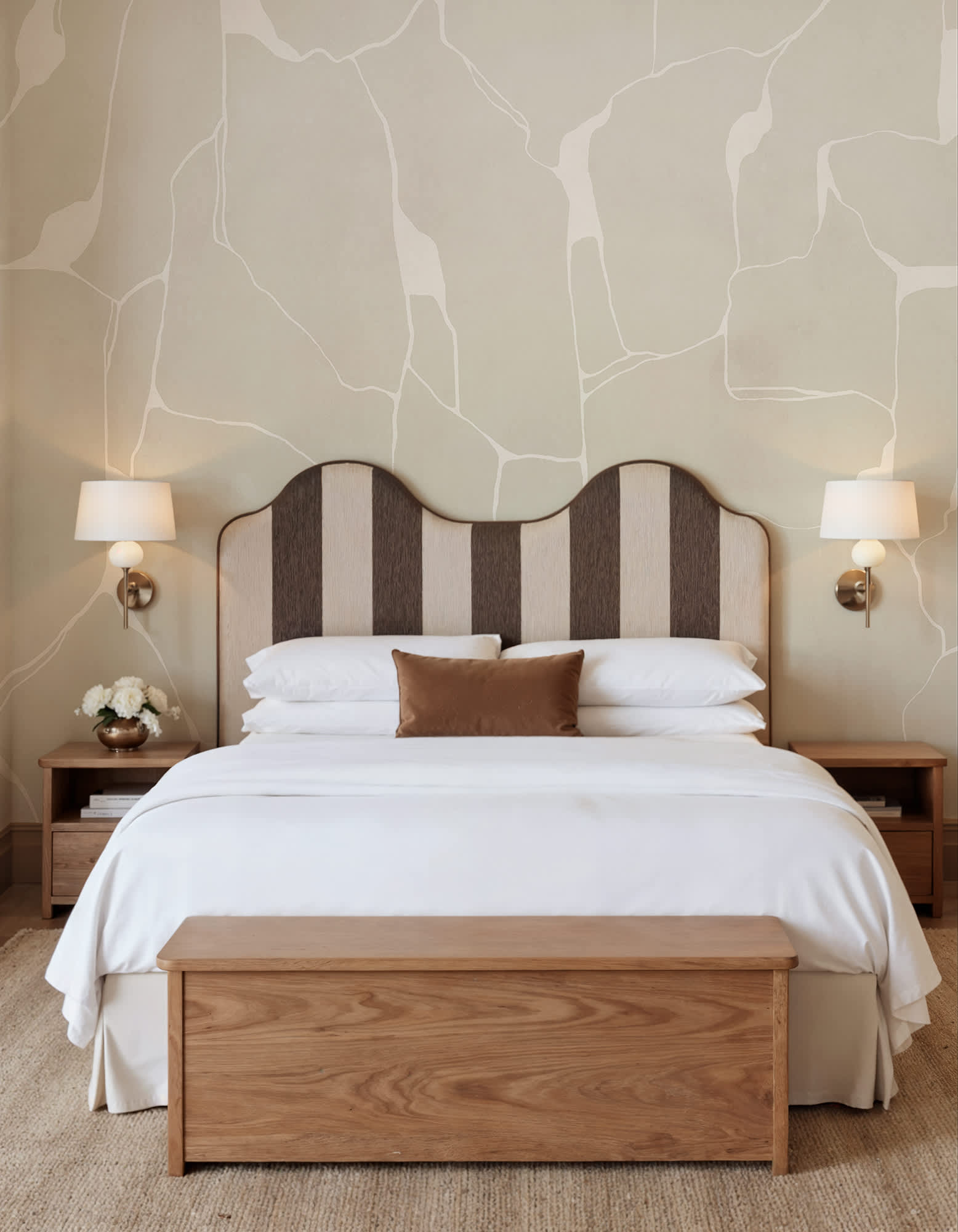 Linear Flow, Beige, Rebel Walls 2