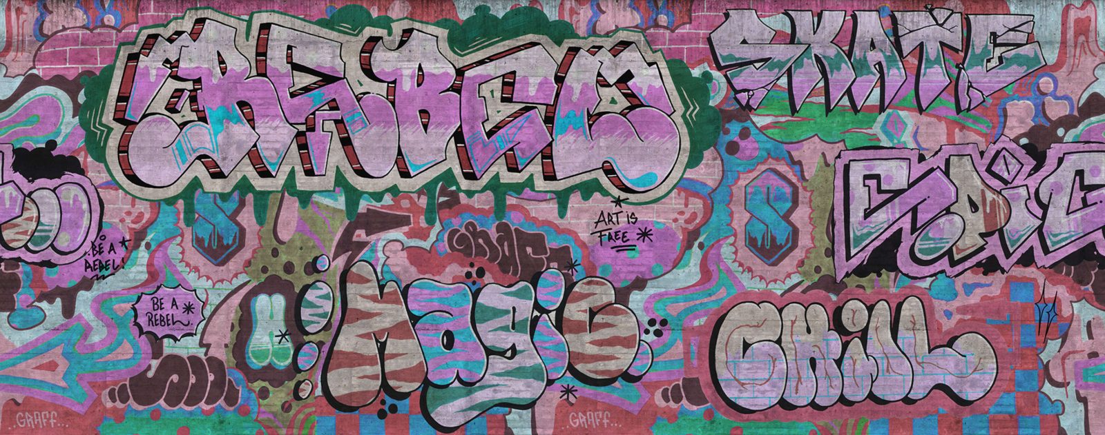 Graffiti, Pastel, Rebel Walls