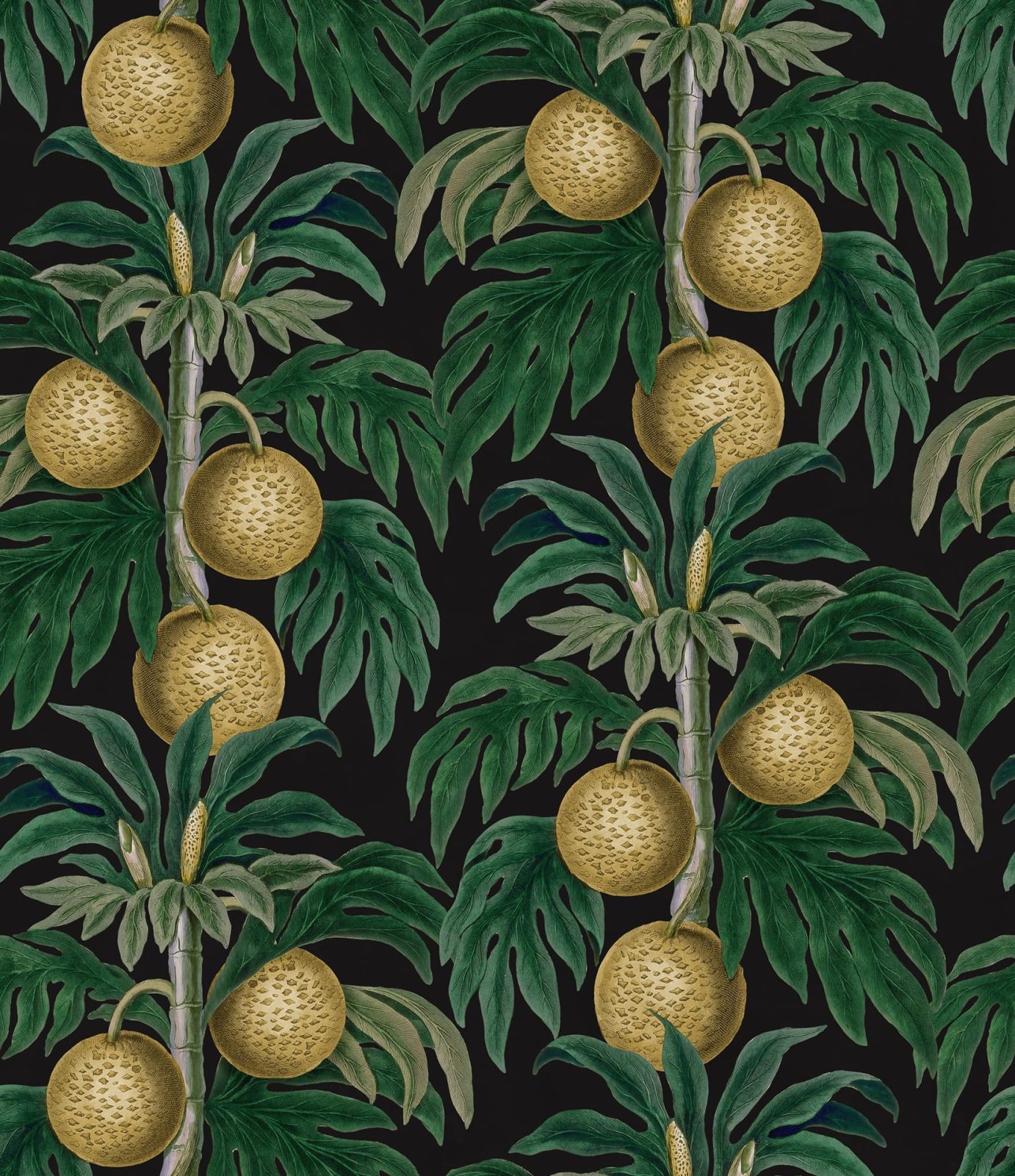 Lush Lemons, Black, Rebel Walls