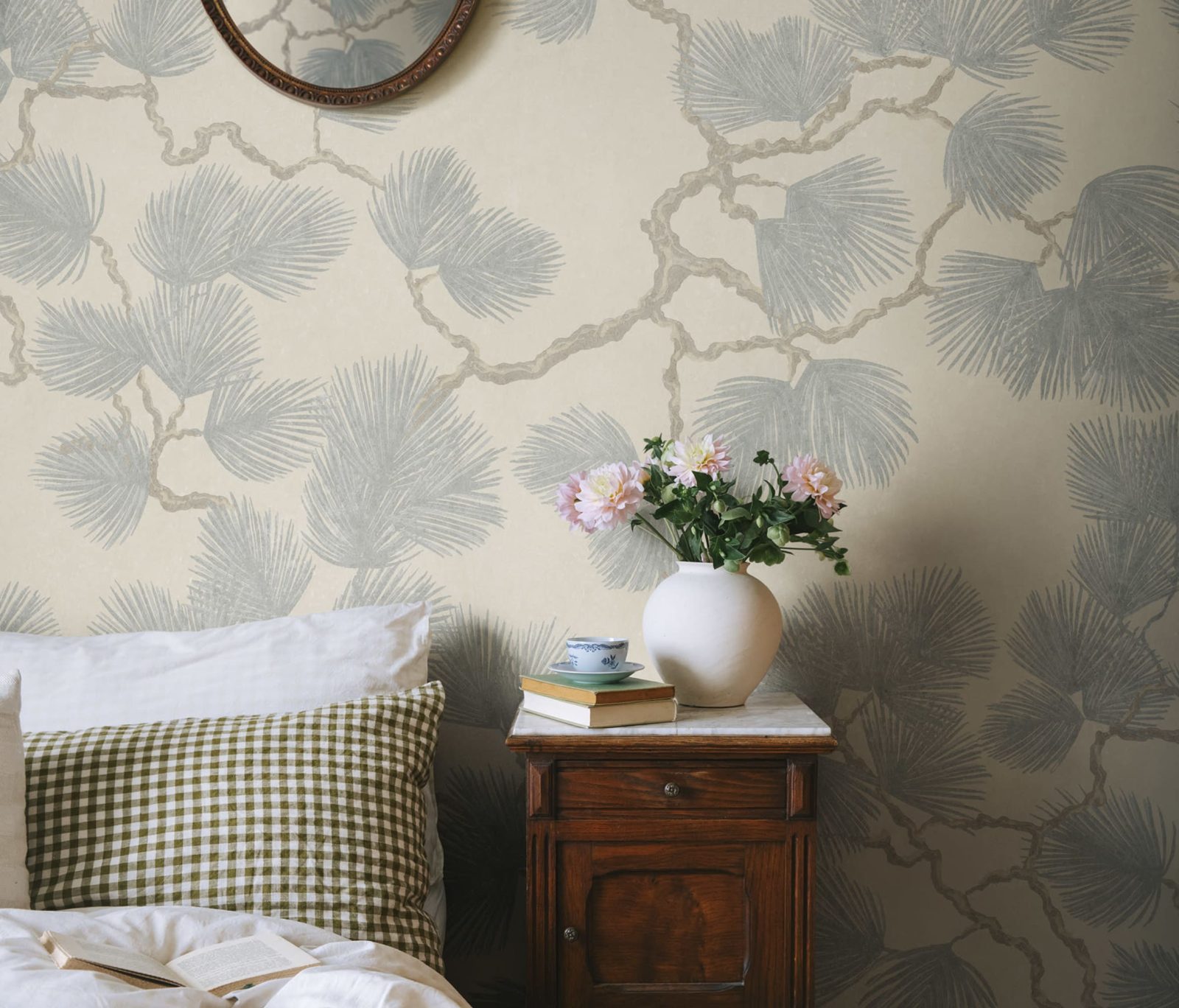 Pine Mural, Misty Blue, Sandberg 3