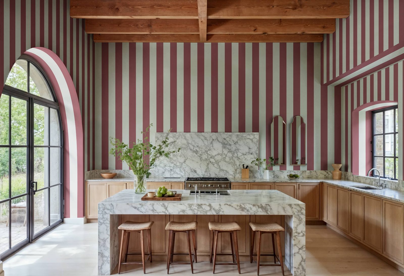 Bold Stripes, Blue, Rebel Walls 2