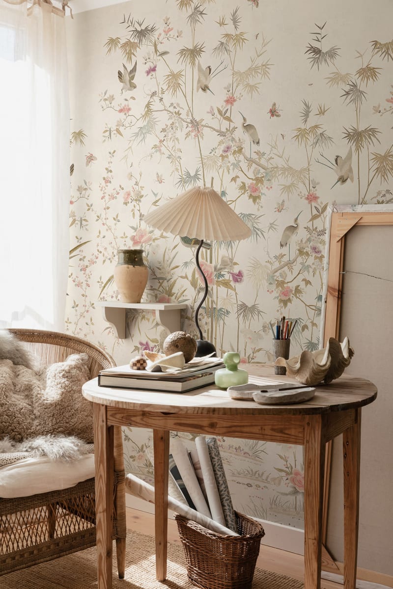 Chinoiserie Garden, Eggshell, Sandberg 3