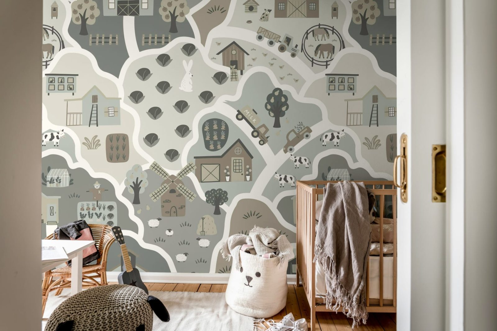 Happy Landscape, Gray, Rebel Walls 2