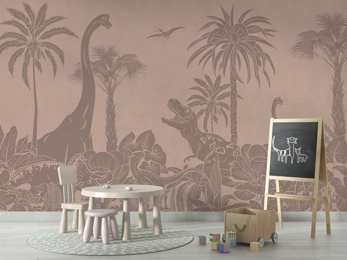 Monochrome Dino - Pink Vintage, Kikki Belle 4