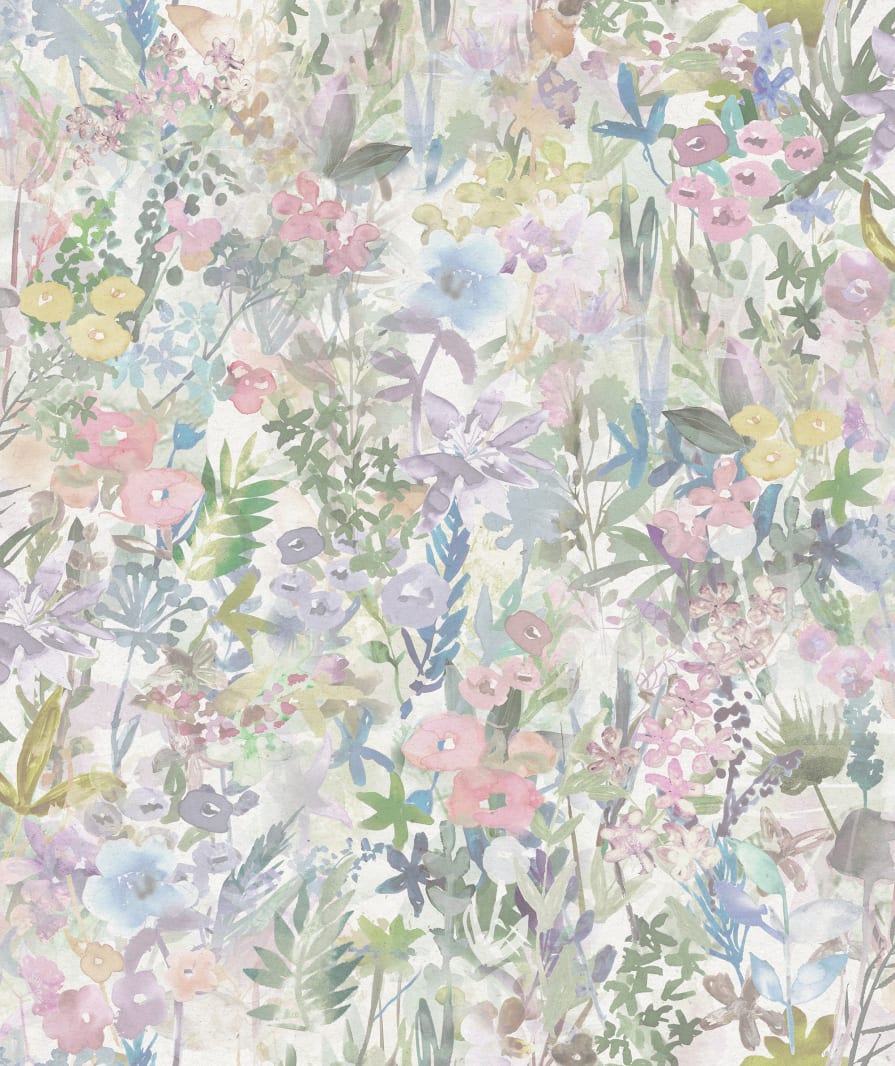Poppy Meadow, Pastel, Rebel Walls