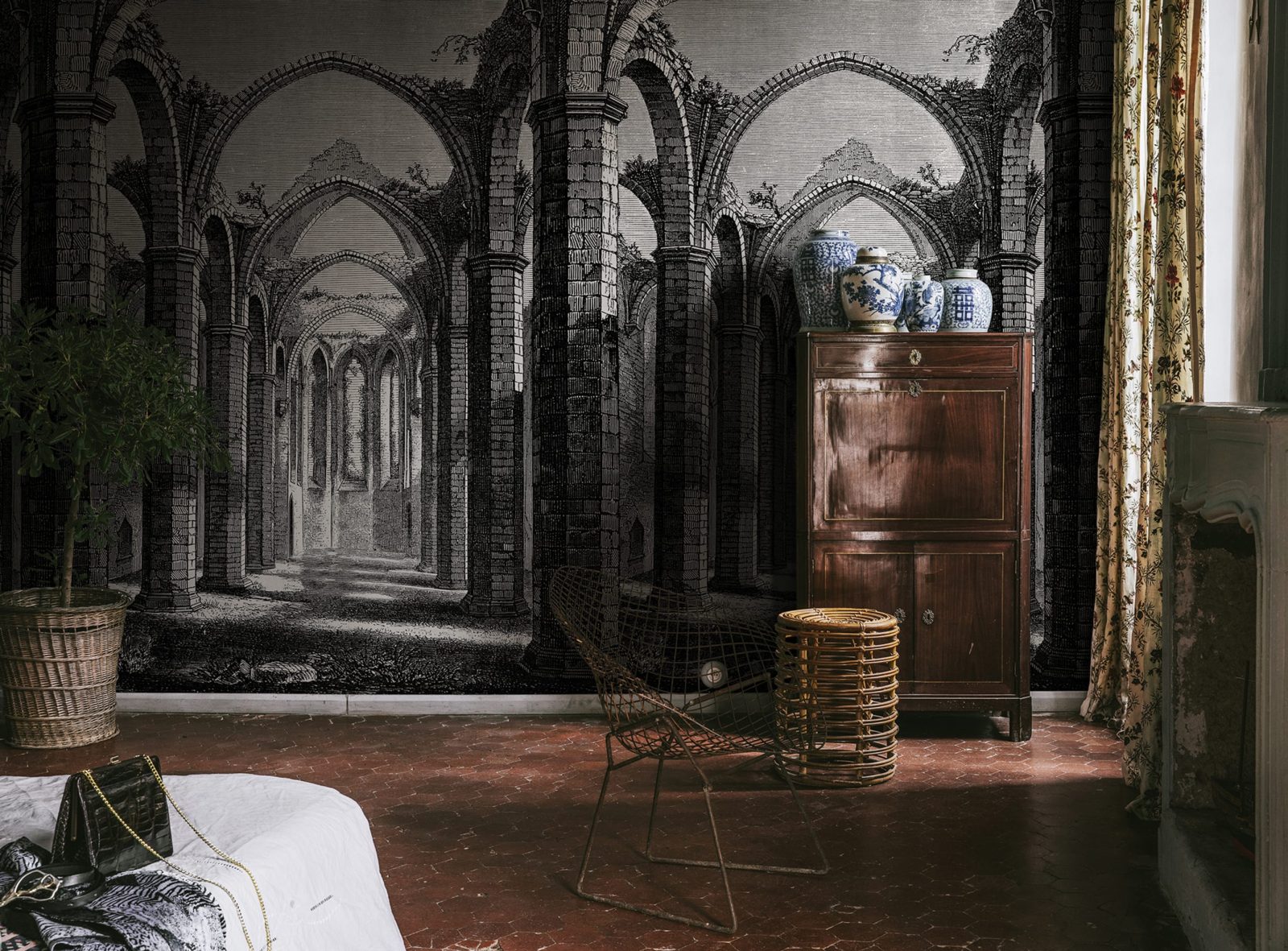 Gothic Arches, Vintage, Rebel Walls 2