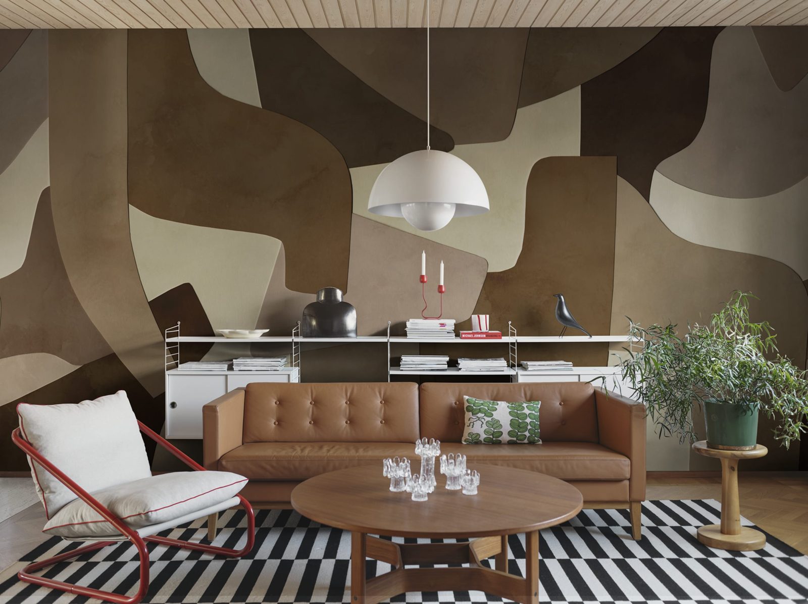 Serene Layers, Brown, Rebel Walls 3