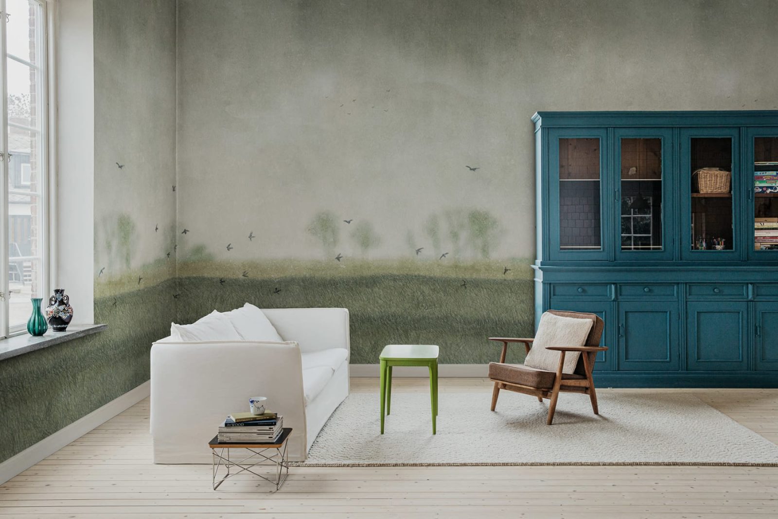 Scandinavian Landscape, Light Green, Rebel Walls 2
