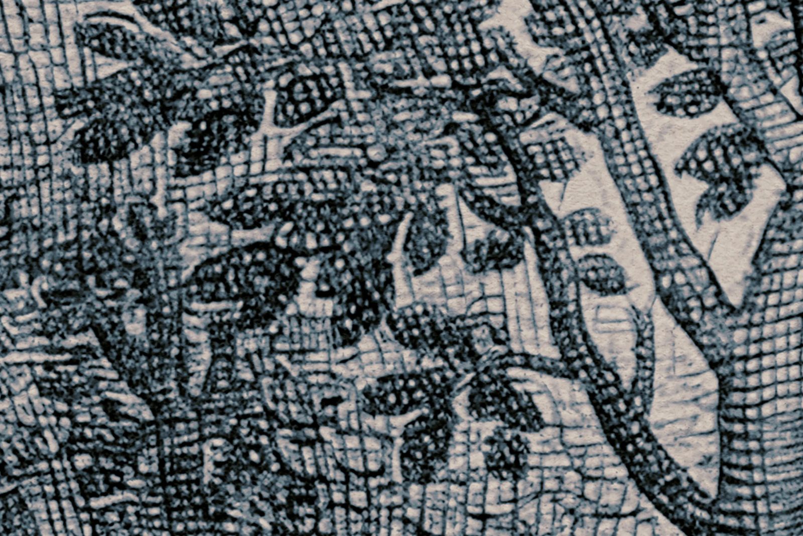 Forest Engraving, Blue, Rebel Walls 4