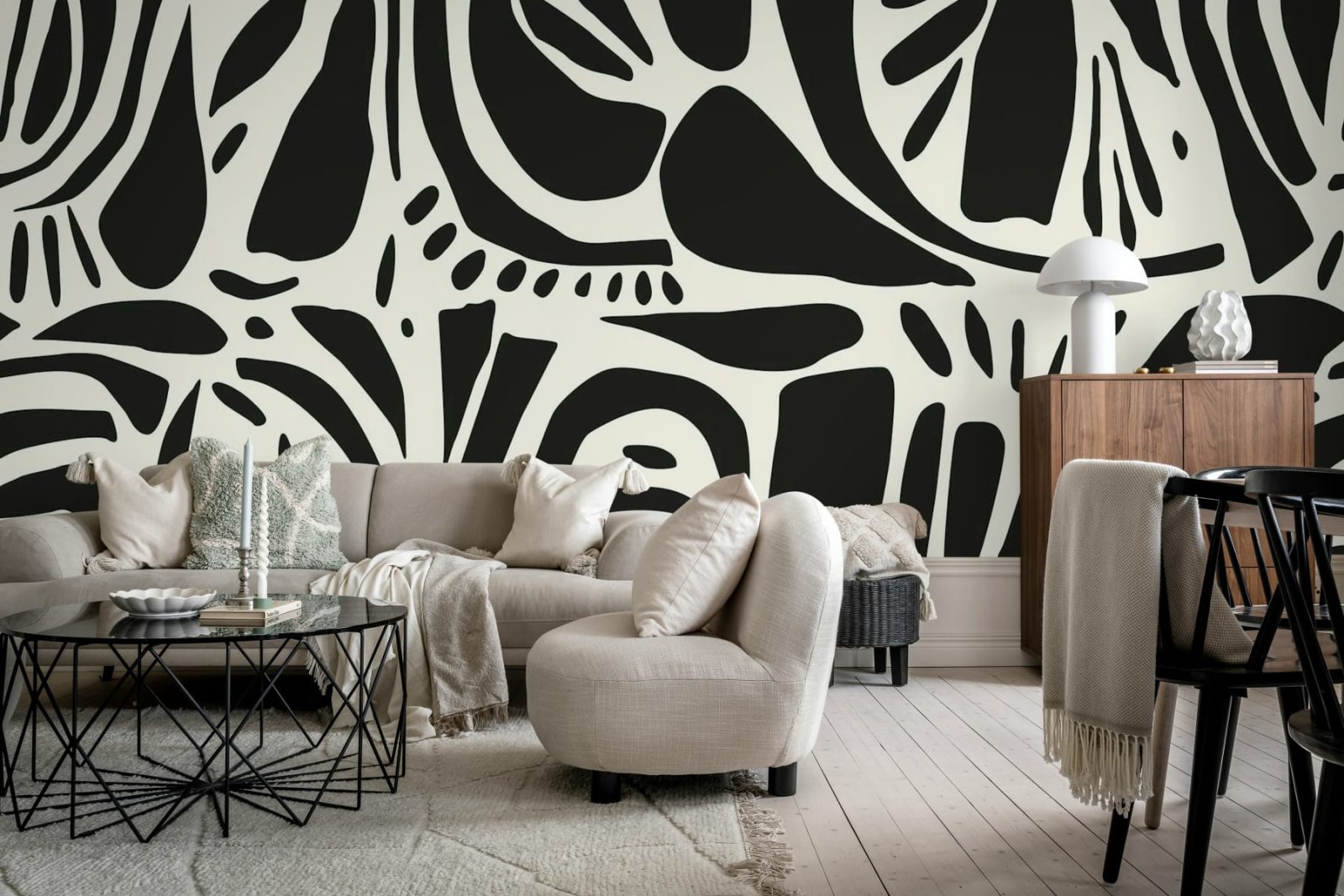 Abstract Forms, Black & White, Rebel Walls 2