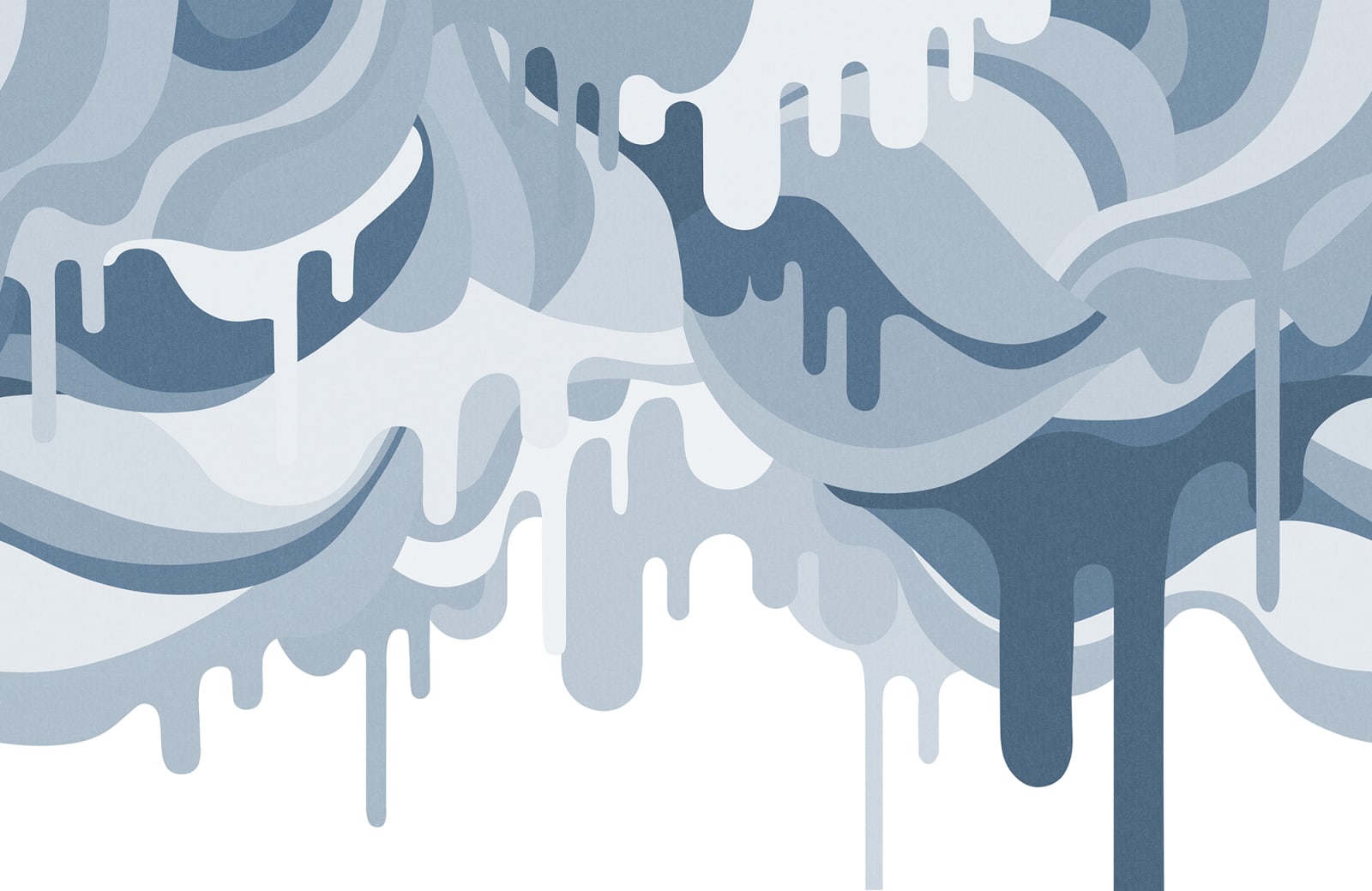 Dripping Ice Cream, Blue, Rebel Walls