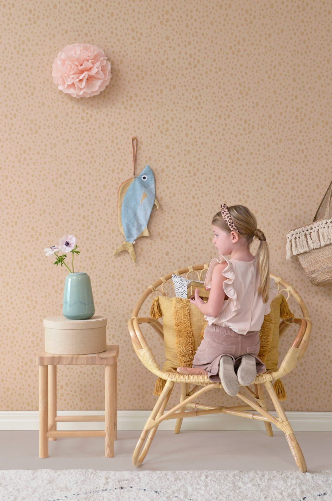 Animal Dots, Dusty Peach, Majvillan 6
