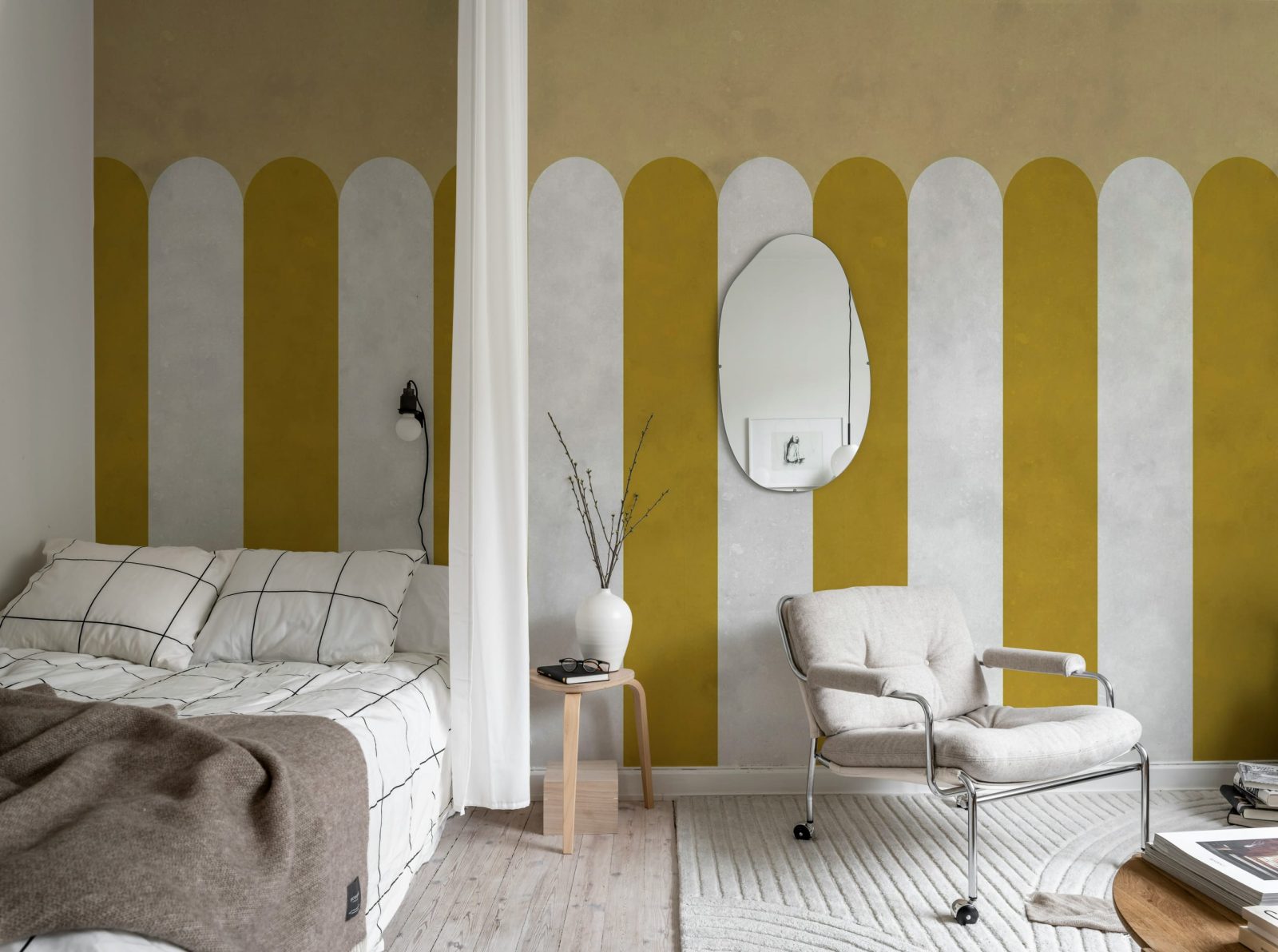Circus Stripes, Mustard, Rebel Walls 3