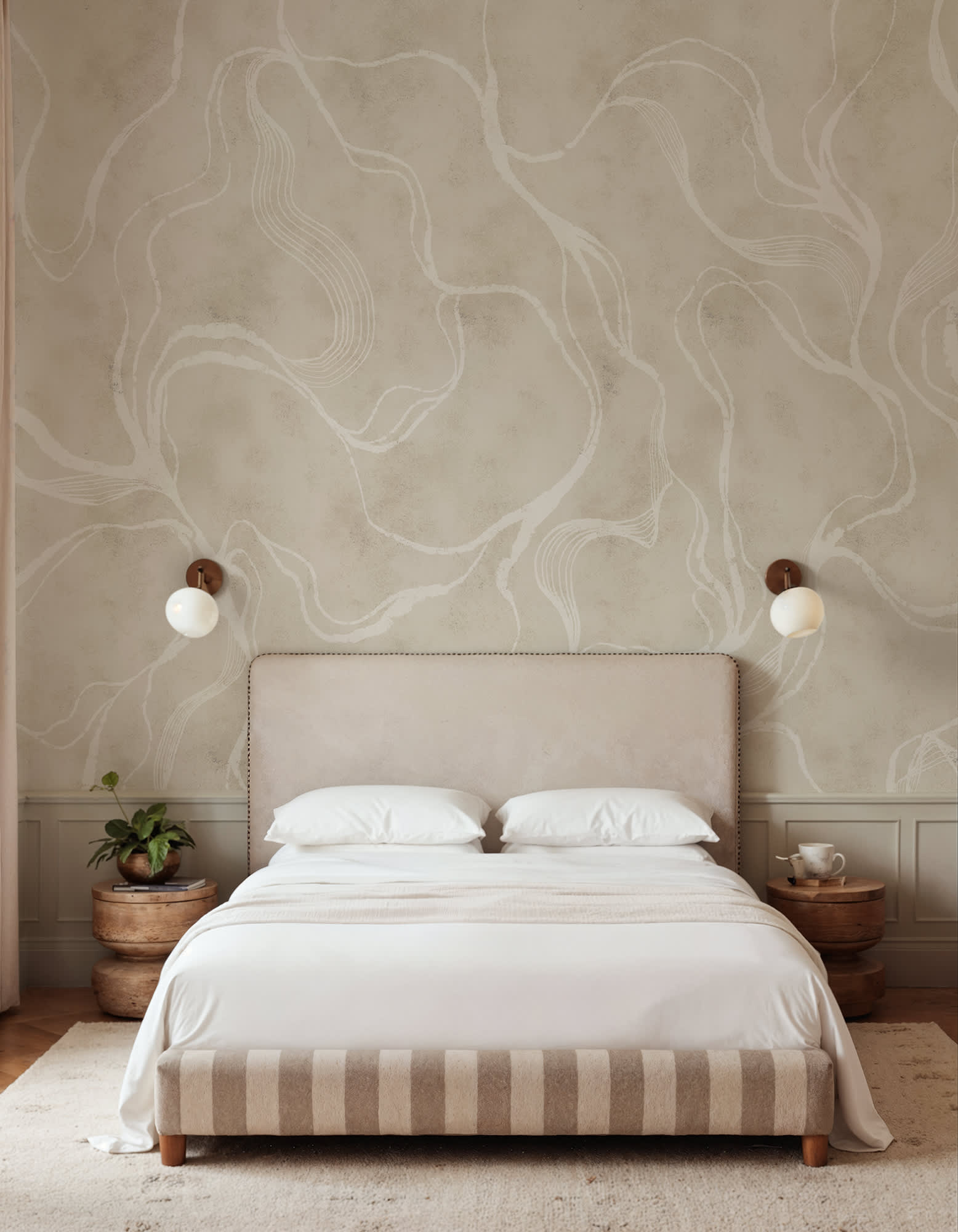 Soft Curve, Beige, Rebel Walls 3