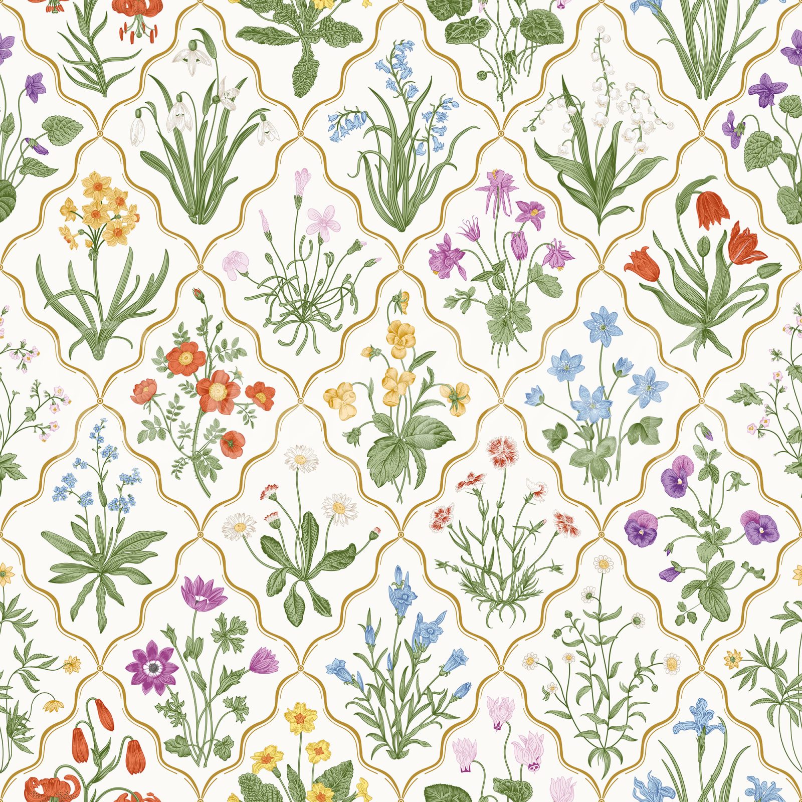 Garden Charm, Summer, Rebel Walls