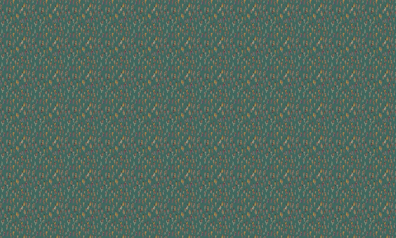 Unique People, Turquoise, TresTintas 5mp / rola 3