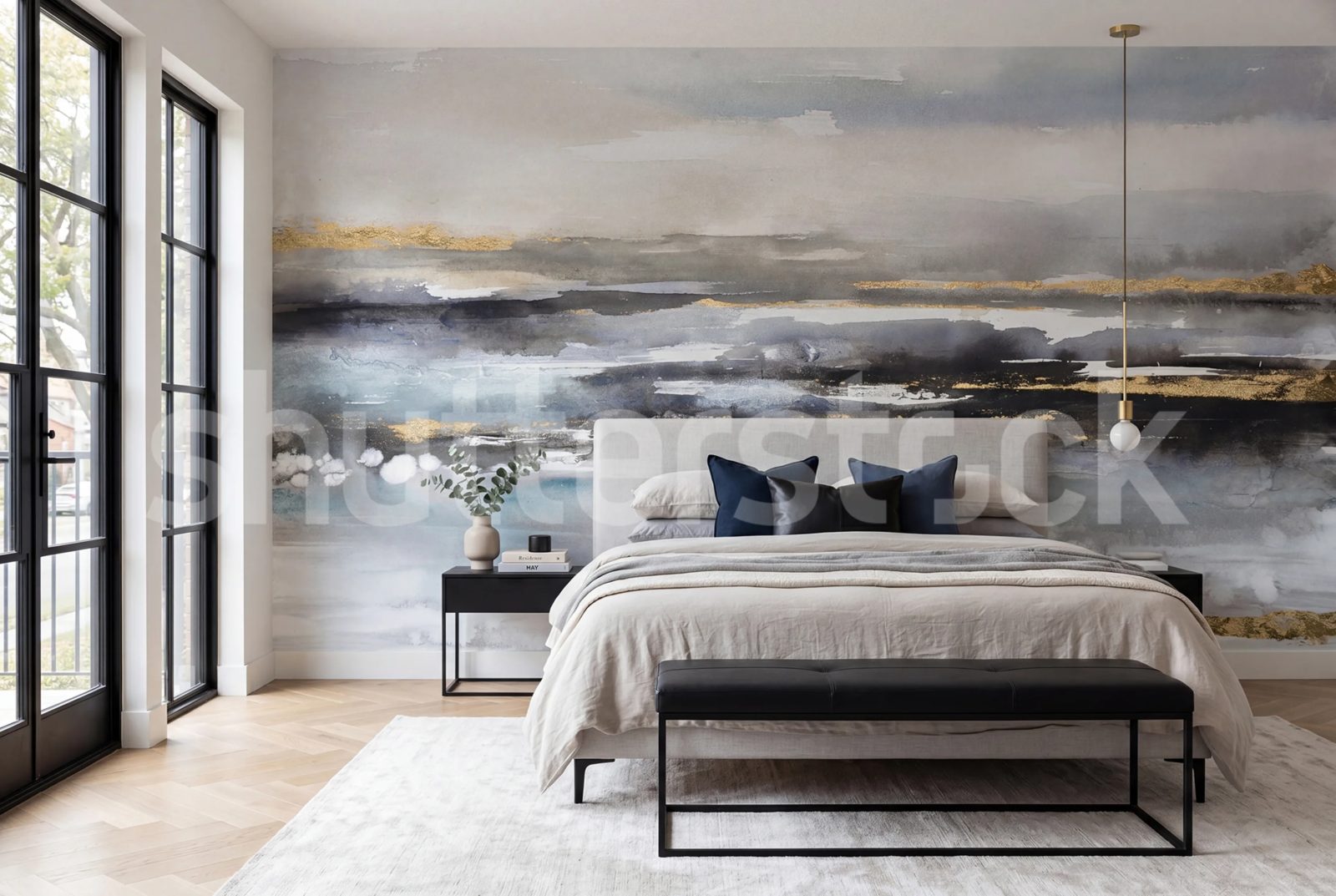 Abstract Ocean, Gray, Rebel Walls 2
