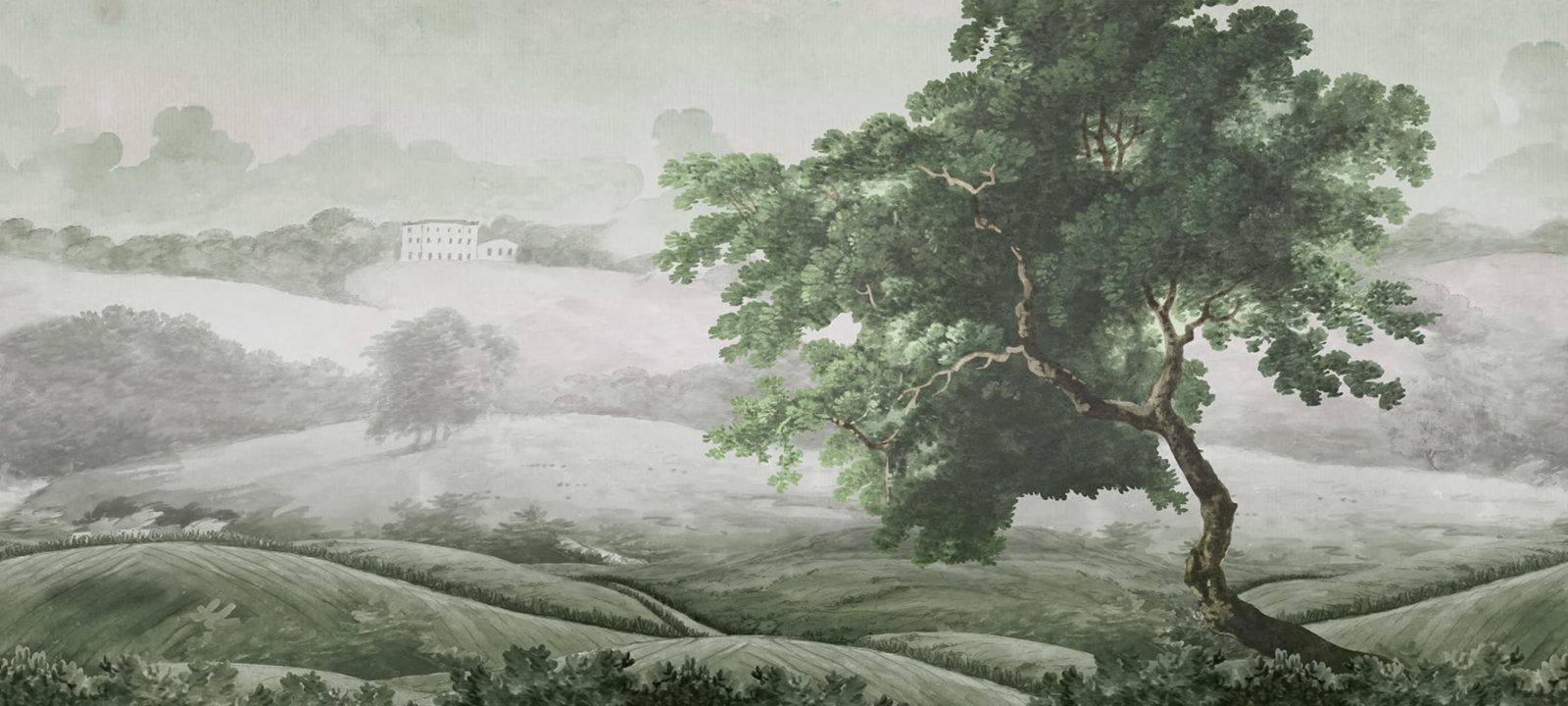 Vintage Tree, Soft Green, Rebel Walls