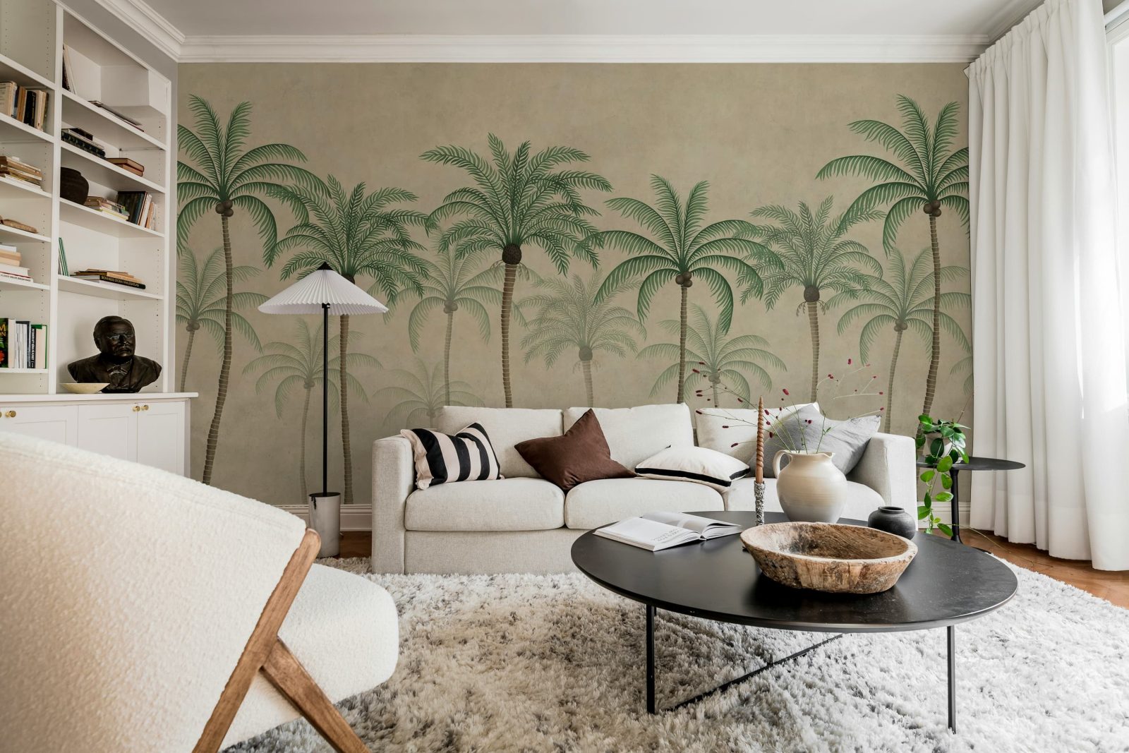 Palm Parade, Beige, Rebel Walls 2