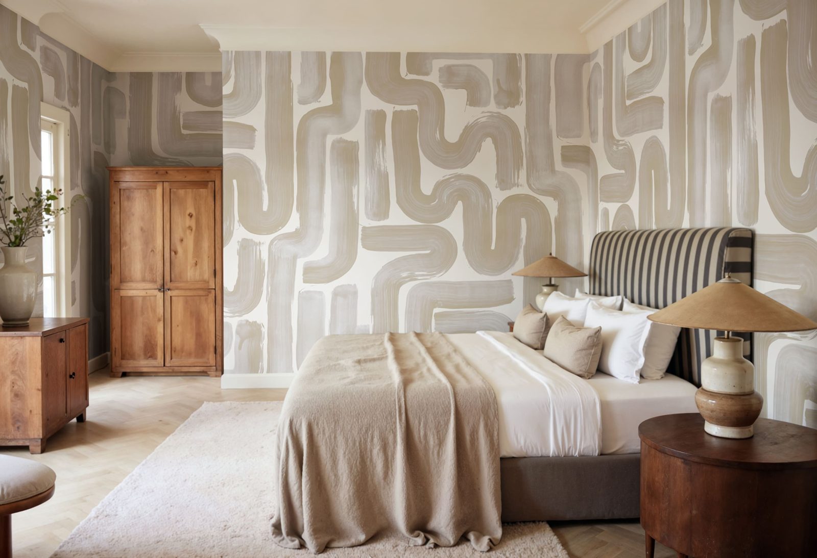 Drape Brush, Beige, Rebel Walls 3