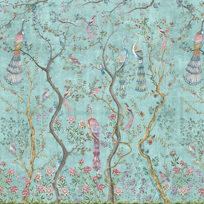 Peacock Chinoiserie in Turquoise, VLAdiLA 3